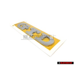 Genuine VW GTD Rear Boot Badge Emblem Chrome - 5G0853675R 2ZZ