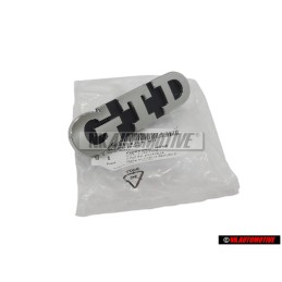 Genuine VW GTD Front Grill Badge Emblem Chrome - 5G0853679R IDJ