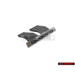 Genuine Audi QUATTRO Front Grill Badge Emblem Chrome - 8N0853736A 2ZZ