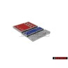 Genuine Audi S6 PLUS Rear Boot Badge Emblem Chrome Blue Red - 4A9853735C 2ZZ