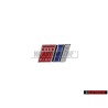 Genuine Audi S6 PLUS Front Grill Badge Emblem Chrome Blue Red - 4A5853736D 2ZZ