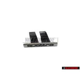 Genuine Audi QUATTRO Front Grill Badge Emblem Chrome - 4E0853736A 2ZZ