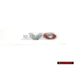 Genuine VW V6 Rear Trunk Boot Badge Emblem Chrome Red - 1J0853675AAGQF