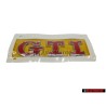 Genuine VW GTI Rear Hatch Boot Badge Emblem Chrome Red - 5G0853675ACJZQ