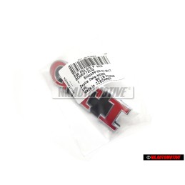 Genuine VW Golf MK7 GTI Front Grill Badge Emblem Chrome Red - 5G0853679P WYR