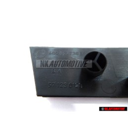 Genuine Audi RS6 Front Grill Badge Emblem Black Chrome Red - 4B0853736B 2ZZ