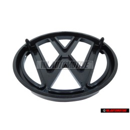 Genuine VW Front Grill Badge Emblem Black - 171853601 041