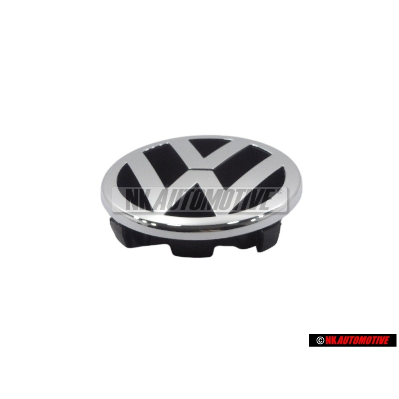 Genuine VW Front Grill Badge Emblem Chrome 125mm - 1T0853601A FDY