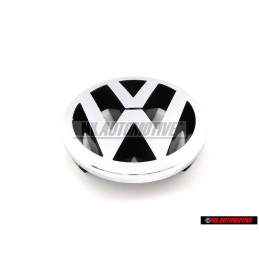 Genuine VW Front Grill Badge Emblem Chrome 125mm - 1T0853601A FDY