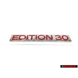 Genuine VW EDITION 30 Rear Hatch Boot Badge Chrome Red - 1K0853675AHKTP