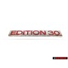 Genuine VW EDITION 30 Rear Hatch Boot Badge Chrome Red - 1K0853675AHKTP