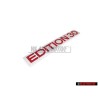 Genuine VW EDITION 30 Rear Hatch Boot Badge Chrome Red - 1K0853675AHKTP