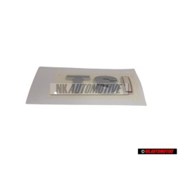 Genuine VW TSI Rear Trunk Boot Badge Emblem Chrome Red - 1K0853675AGGQF