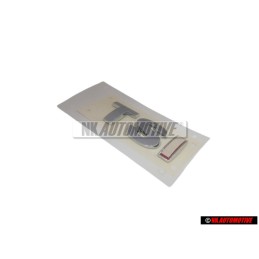 Genuine VW TSI Rear Trunk Boot Badge Emblem Chrome Red - 1K0853675AGGQF
