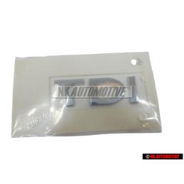 Genuine VW TDI Rear Badge Emblem Chrome - 1K5853675B 739