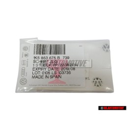 Genuine VW TDI Rear Badge Emblem Chrome - 1K5853675B 739