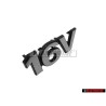 Genuine VW 16V Front Grill Badge Emblem Chrome - 6N0853679 Z10