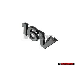 Genuine VW 16V Front Grill Badge Emblem Chrome - 6N0853679 Z10