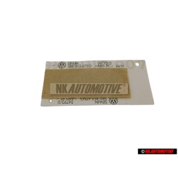 Genuine VW SDI Rear Trunk Boot Badge Emblem Chrome - 3B0853675G 739