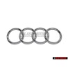 Genuine Audi Rings Rear Boot Badge Emblem Chrome - 443853742 2ZZ