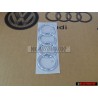 Genuine Audi Rings Rear Boot Badge Emblem Chrome - 443853742 2ZZ