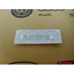 Genuine Audi Rings Rear Boot Badge Emblem Chrome - 443853742 2ZZ