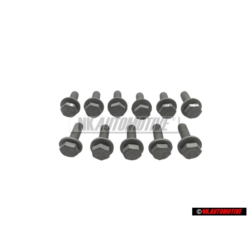 11x Genuine VW Hexagon Head Bolt (Combi) - N 90533002