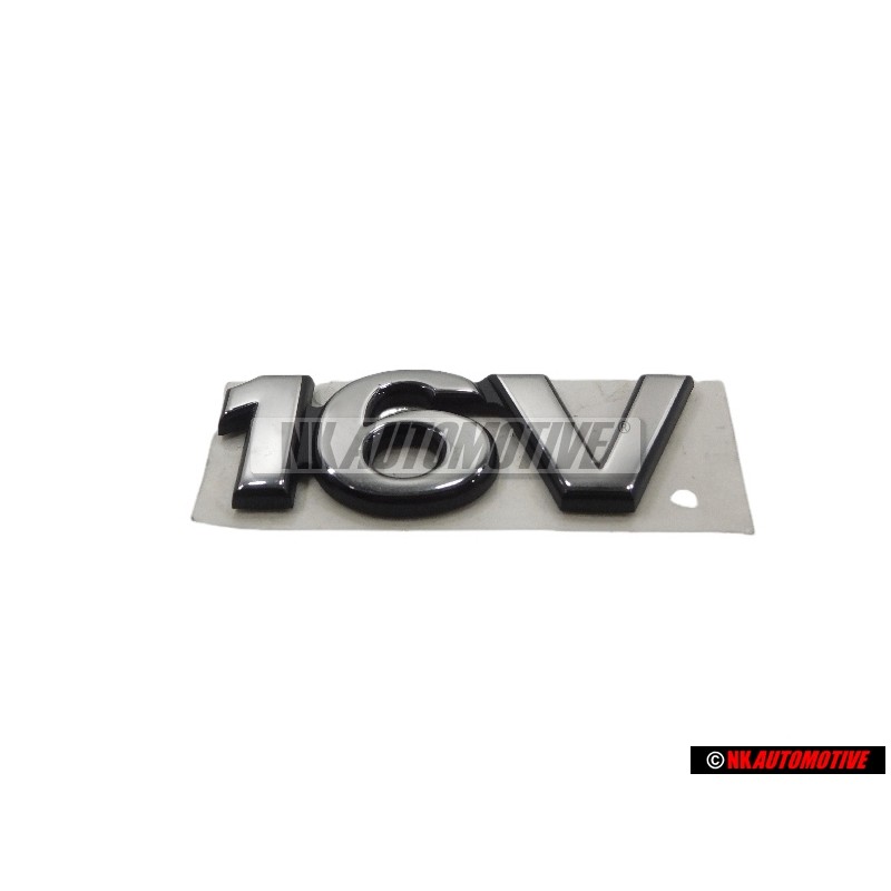 Genuine VW 16V Rear Trunk Boot Badge Emblem Chrome - 7M0853675C Z10