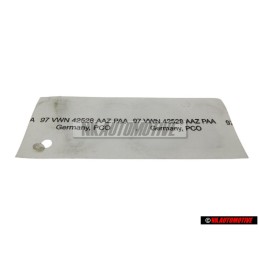 Genuine VW 16V Rear Trunk Boot Badge Emblem Chrome - 7M0853675C Z10