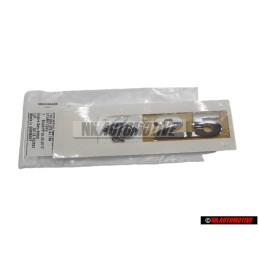 Genuine VW RABBIT 2.5L Rear Trunk Boot Badge Emblem Chrome - 1K0853675AJ739