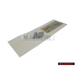 Genuine VW RABBIT 2.5L Rear Trunk Boot Badge Emblem Chrome - 1K0853675AJ739