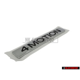 Genuine VW 4MOTION Rear Trunk Boot Badge Emblem Chrome - 3C0853675D FXC