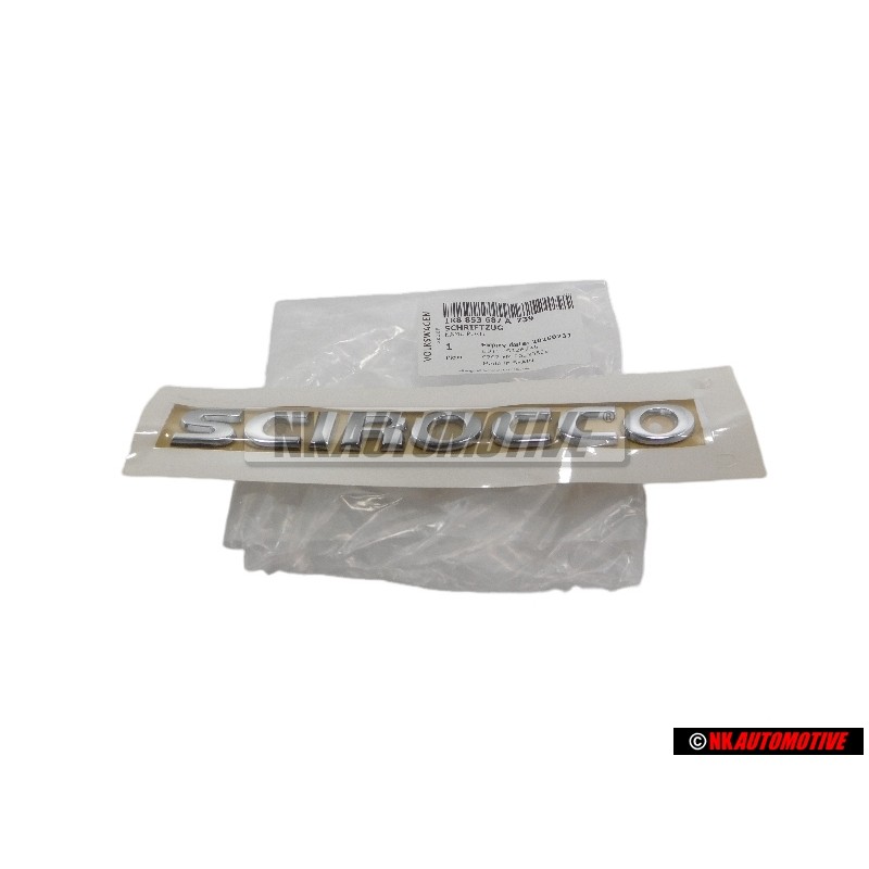 Genuine VW SCIROCCO Rear Trunk Boot Badge Emblem Chrome - 1K8853687A 739