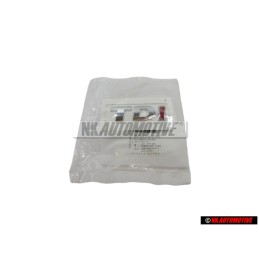 Genuine VW TDI Rear Trunk Boot Badge Emblem Chrome Red - 5K0853675APGQF