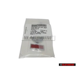 Genuine VW TDI Rear Trunk Boot Badge Emblem Chrome Red - 5K0853675APGQF