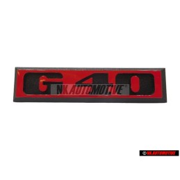 Genuine VW G40 Front Grill Badge Red - 871853679C