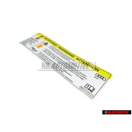 Genuine VW Sticker HIGH VOLTAGE - 8K0010520A