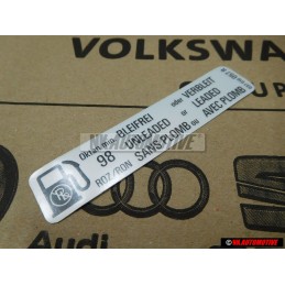 Genuine VW Sticker 98 OCT - 037010057R