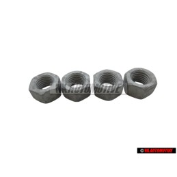 4x Genuine VW Hexagon Nut M12x1.5 - N 10105507