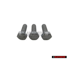 3x Genuine VW Hexagon Bolt M8x25 - N 01024222