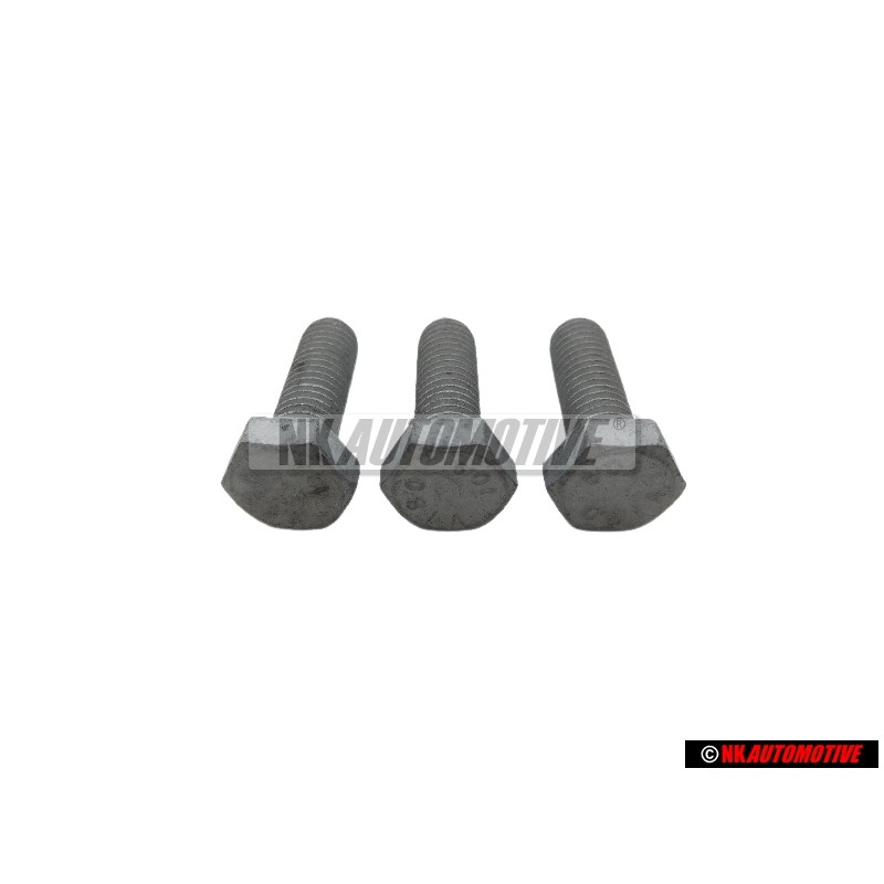 3x Genuine VW Hexagon Bolt M8x25 - N 01024222
