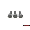 3x Genuine VW Hexagon Bolt M8x25 - N 01024222