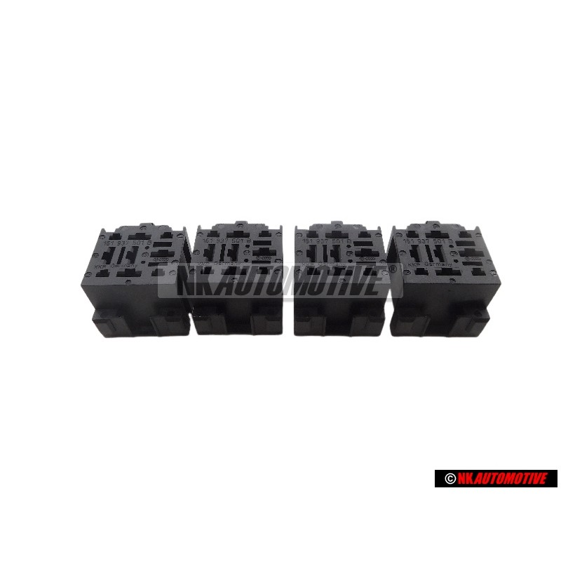 4x Genuine VW Relay Plate 9 Pin - 161937501B