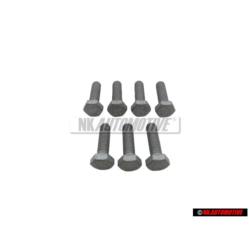 7x Genuine VW Hexagon Bolt M6x20 - N 01021723