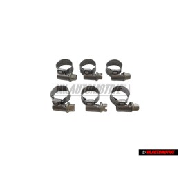 6x Genuine VW Fuel Hoses Clamp 8-12x8x0.4 - N 90107203