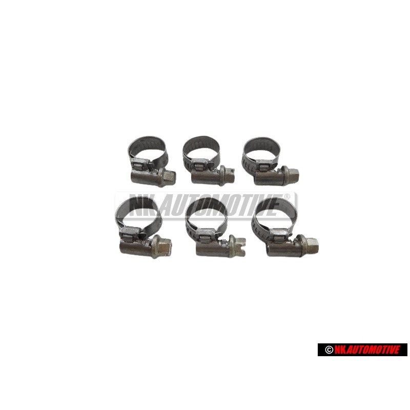 6x Genuine VW Fuel Hoses Clamp 8-12x8x0.4 - N 90107203