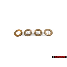 4x Genuine VW Injection Pump Connector Union Seal Ring - 068130787A