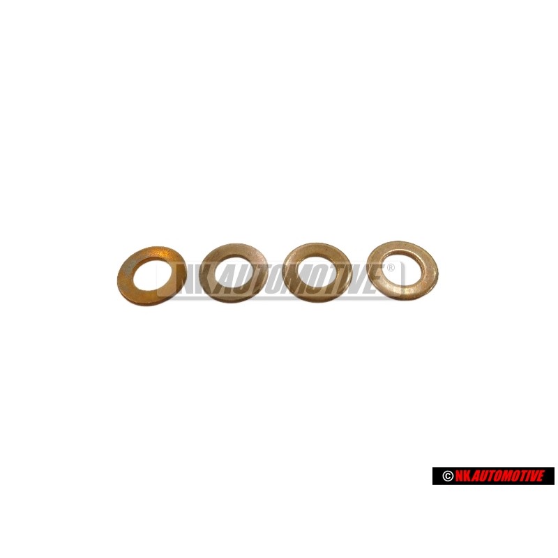 4x Genuine VW Injection Pump Connector Union Seal Ring - 068130787A