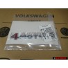 Genuine VW 4MOTION Rear Trunk Boot Badge Emblem Chrome Red - 3B0853675AEGQF