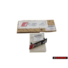Genuine Audi SET Front Grill & Rear Boot Badge Emblem - RS4 B8 (8K)